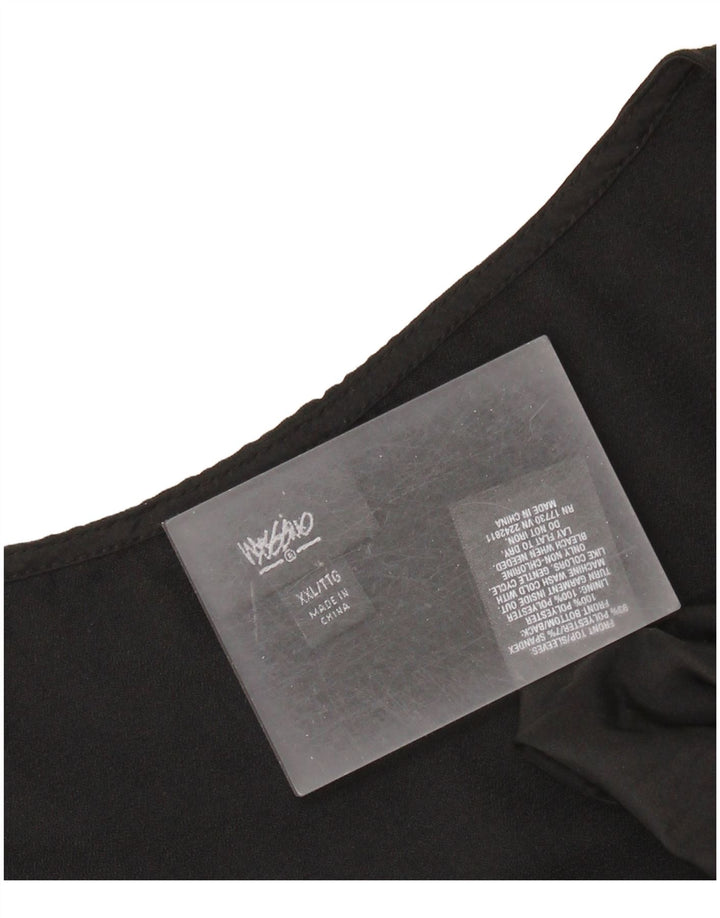 MOSSIMO Damen Etuikleid UK 20 2XL Schwarz Polyester