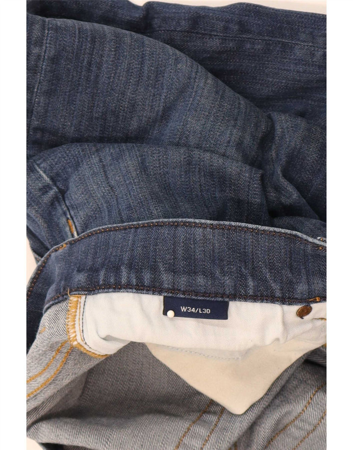 Gant Herren-Jeans mit normaler Passform, gerade Passform, W34, L30, Blau, Baumwolle