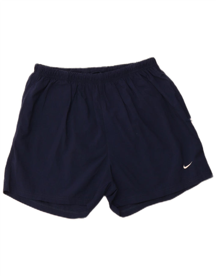 NIKE Herren-Sportshorts, groß, marineblaues Polyester