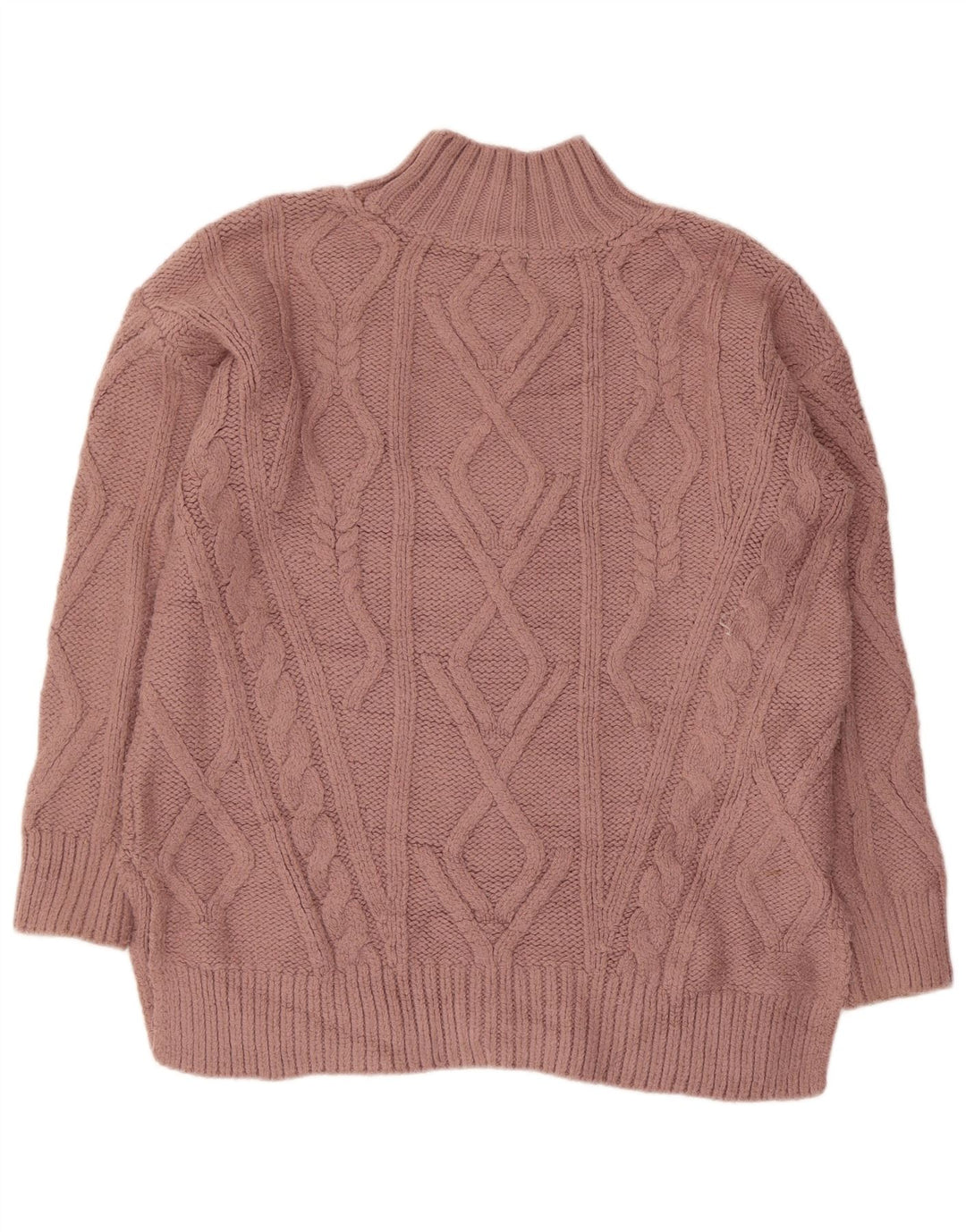Fat Face Damen-Pullover mit Rollkragen, übergroß, Gr. 10, Rosa