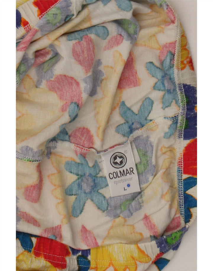 Colmar Damen-Hotpants, Größe L, W34, mehrfarbig, Blumenmuster, Baumwolle