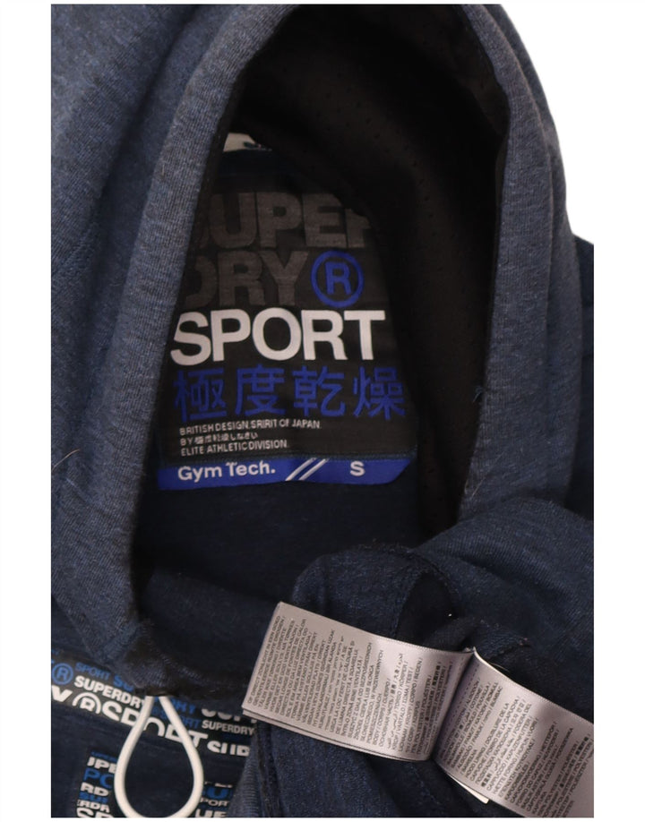 Superdry Herren-Kapuzenpullover mit Grafik, Größe S, Marineblau, Polyester