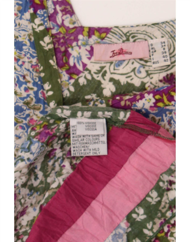 Joe Browns Ärmelloses Tunika-Oberteil für Damen, Größe S, mehrfarbig, Blumenmuster