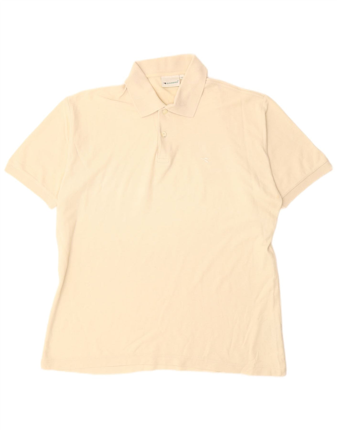 DIADORA Herren Poloshirt IT 52 Large Beige Baumwolle