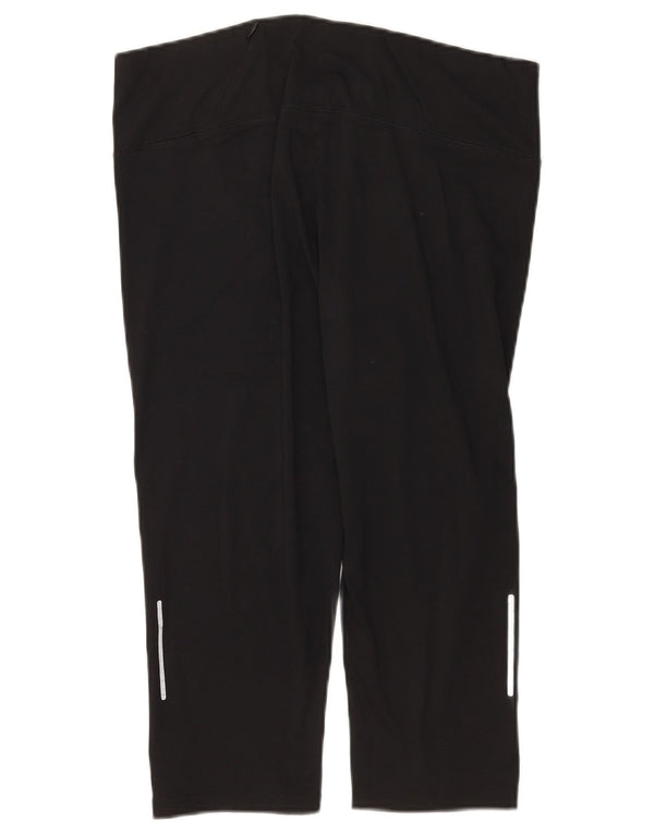 Marks & Spencer Damen Capri-Leggings UK 16 Large Schwarz Polyester