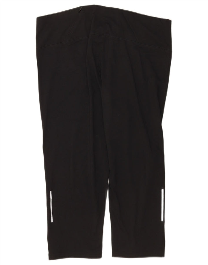 Marks & Spencer Damen Capri-Leggings UK 16 Large Schwarz Polyester