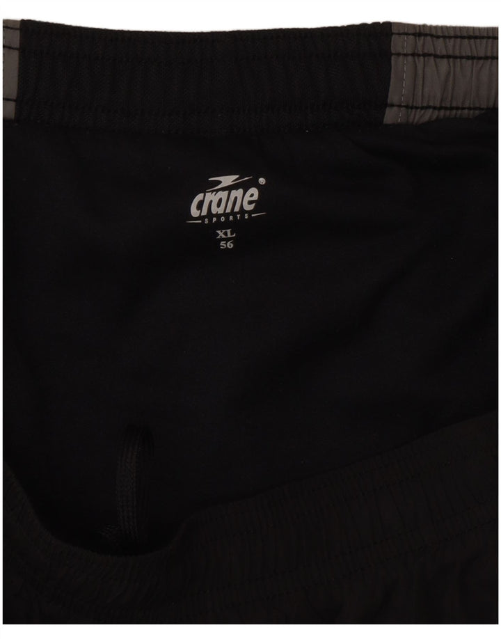 Crane Herren Sportshorts XL Schwarz Colourblock