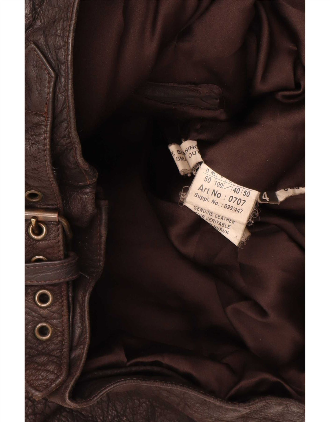 Vintage Herren Lederjacke IT 50 Large Braun