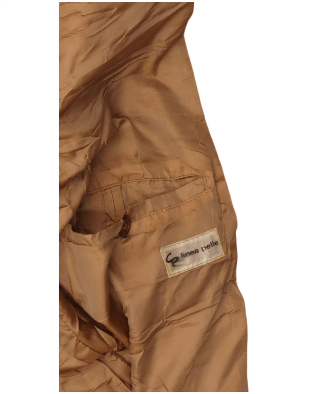 Vintage Herren Lederjacke UK 38 Medium Beige Leder