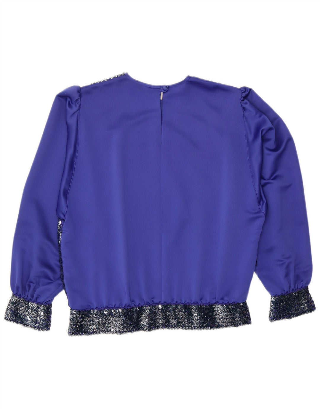 ARA Damen Langarm-Blusenoberteil EU 44 XL Blaues Polyester