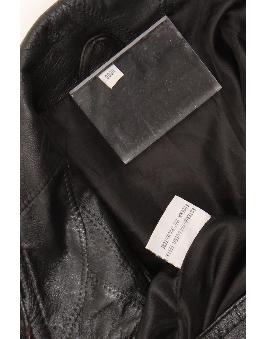 VINTAGE Herren Lederjacke UK 40 Großes schwarzes Leder