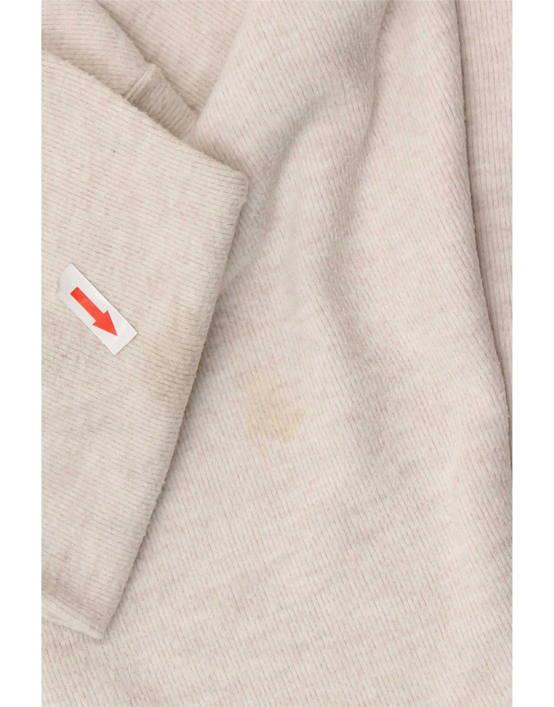 Zara Damen Übergroßes Top Langarm UK 16 Large Off White