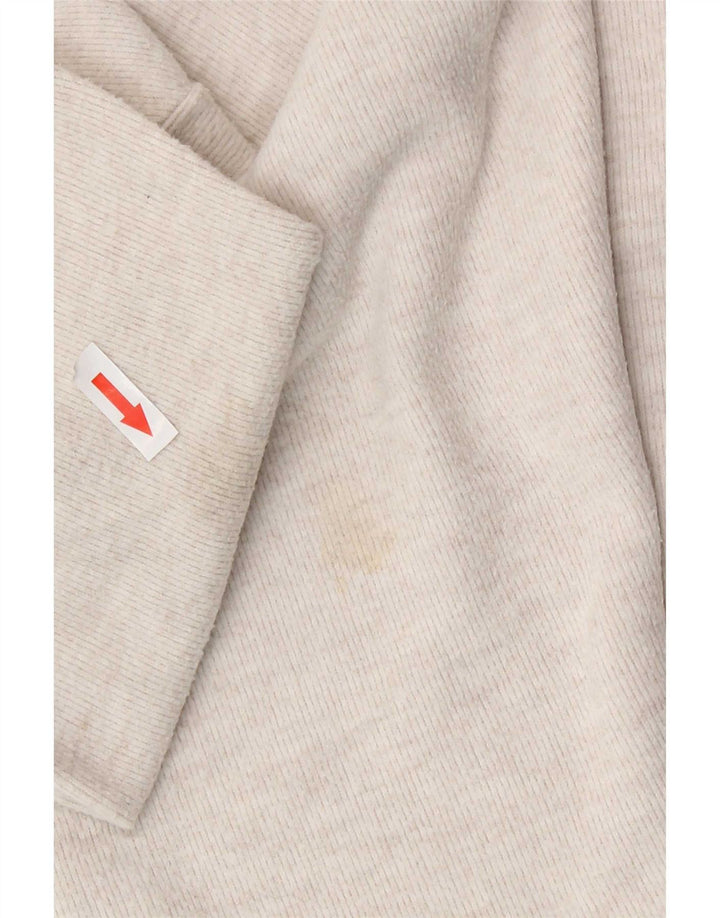 Zara Damen Übergroßes Top Langarm UK 16 Large Off White