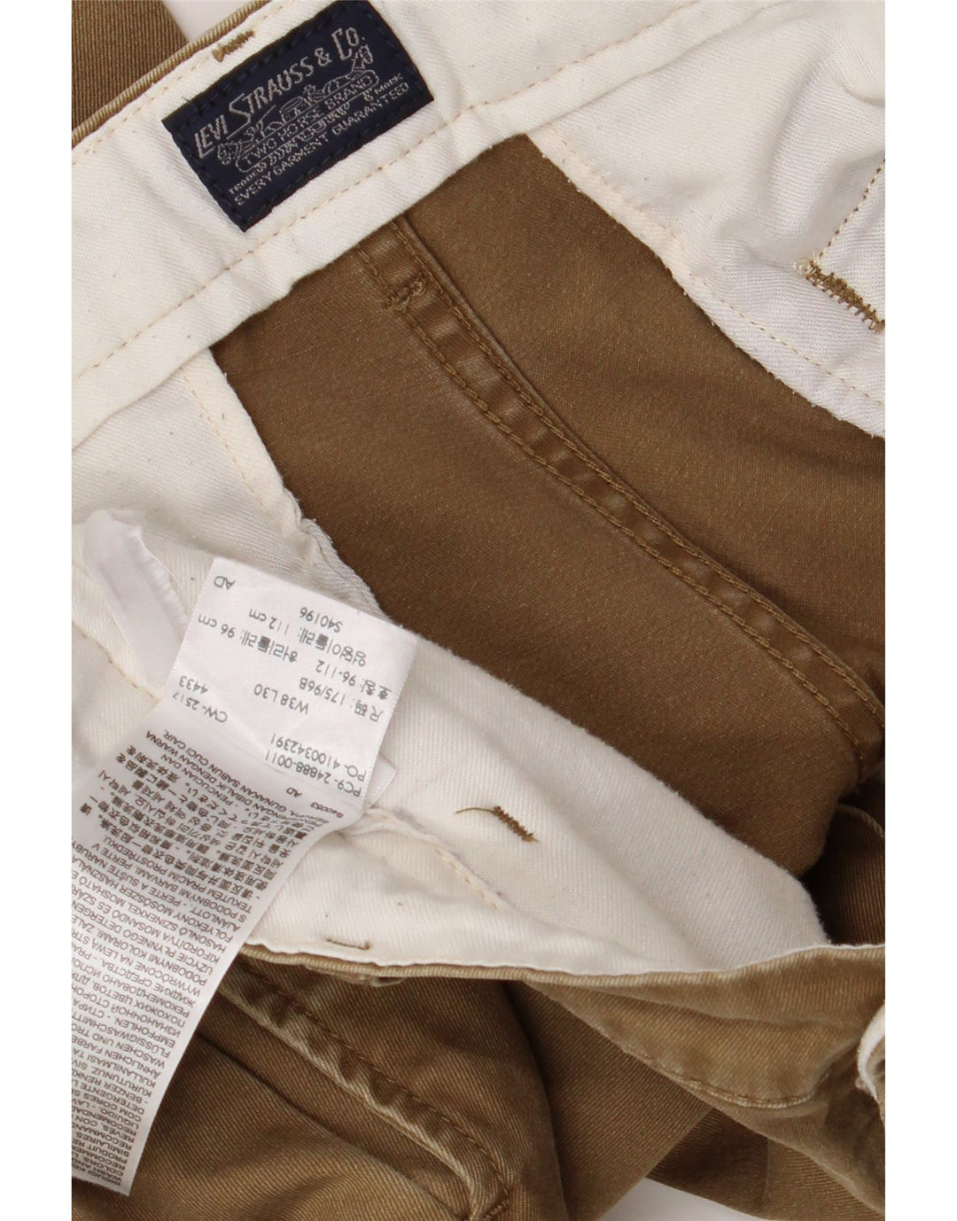 Levi's Herren Slim Chinohose W38 L30 Beige Baumwolle