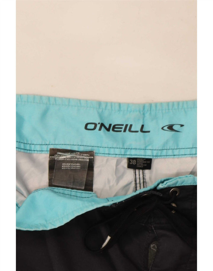 O'Neill Herren-Badeshorts XL, blaues Colourblock-Polyester