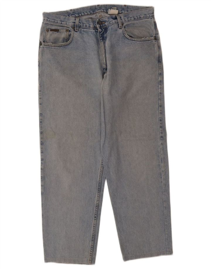 Calvin Klein Herren Straight Jeans W36 L27 Blaue Baumwolle