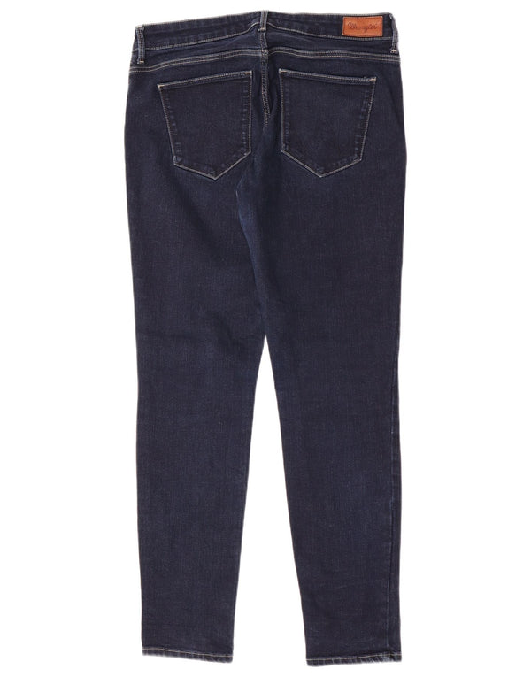 Wrangler Damen Skinny Jeans W32 L27 Marineblaue Baumwolle