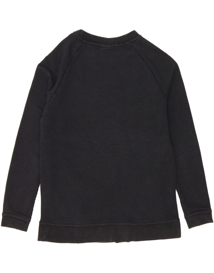 NIKE Womens Graphic Sweatshirt Jumper UK 10 Small Black Cotton Vintage Nike and Second-Hand Nike from Messina Hembry 