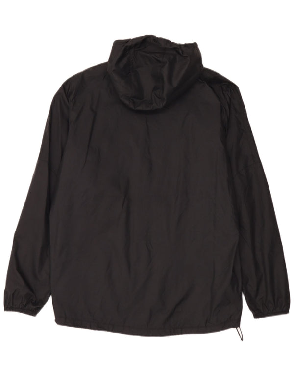 Nike Herren-Regenjacke mit Kapuze, UK 38, mittelschwarzes Nylon