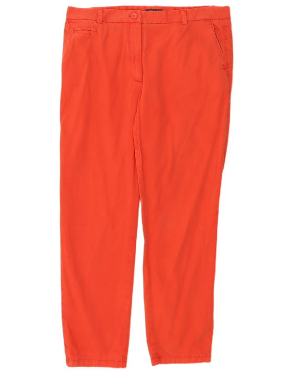 Marks & Spencer Damen Gerade Chinohose UK 16 Large W36 L30 Orange