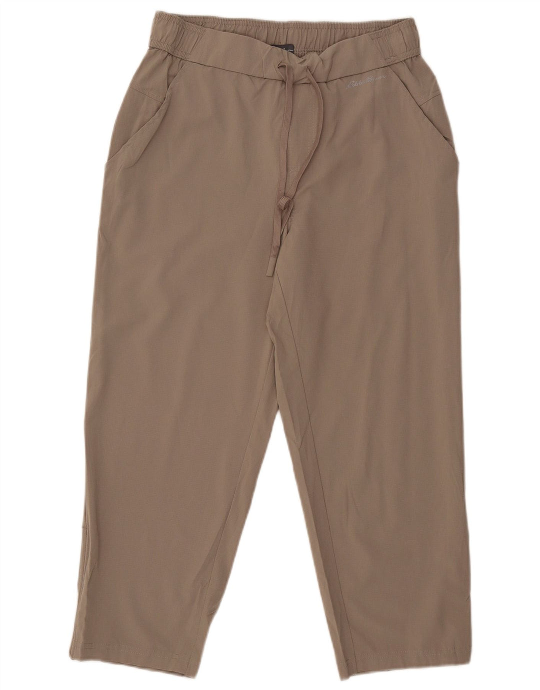 Eddie Bauer Damen Tapered Crop Hose Medium W30 L24 Grau Polyester