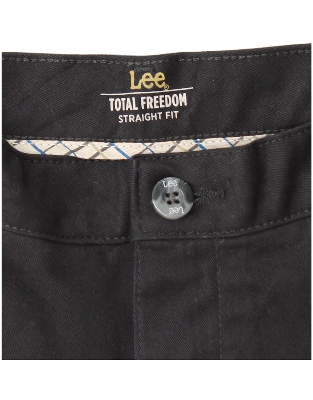 LEE gerade Chino-Hose für Herren, W34, L30, marineblaue Baumwolle