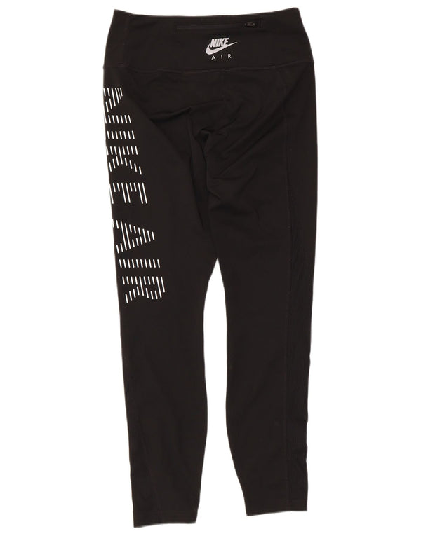 Nike Womens Graphic Leggings UK 8 Small Schwarz Polyester