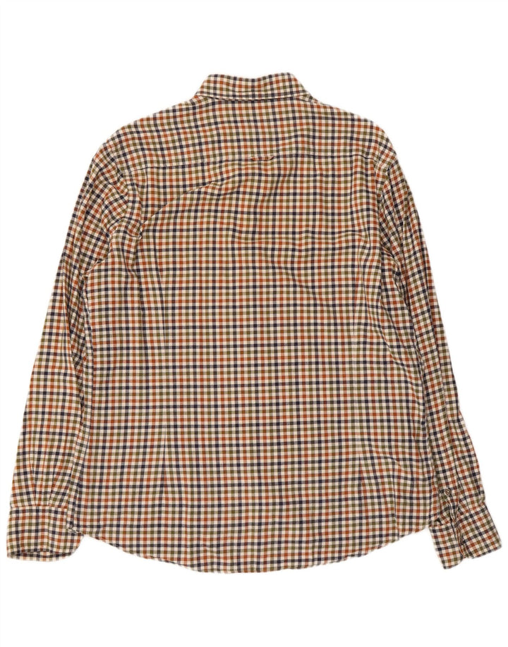 Massimo Dutti Herrenhemd, groß, mehrfarbig, kariert, Baumwolle