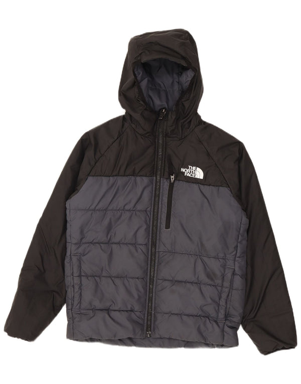 Wattierte Jacke für Jungen von The North Face, 11–12 Jahre, Größe L, Grau, Farbblock