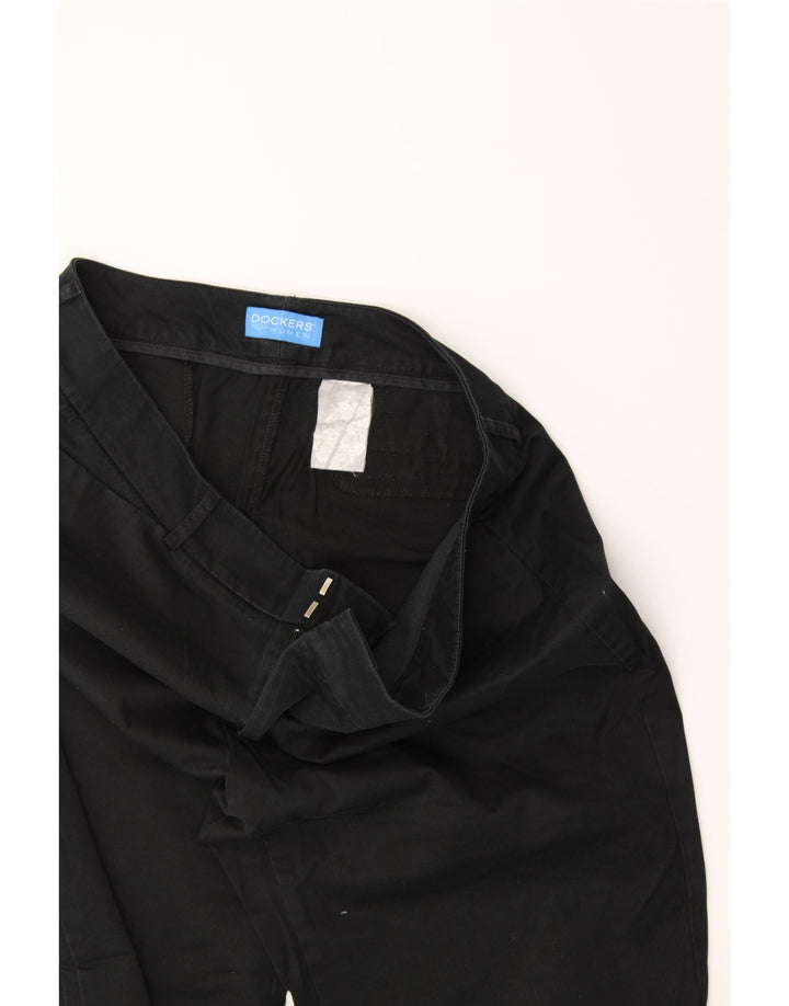 DOCKERS Womens Straight Casual Trousers W38 L28  Black Vintage Dockers and Second-Hand Dockers from Messina Hembry 