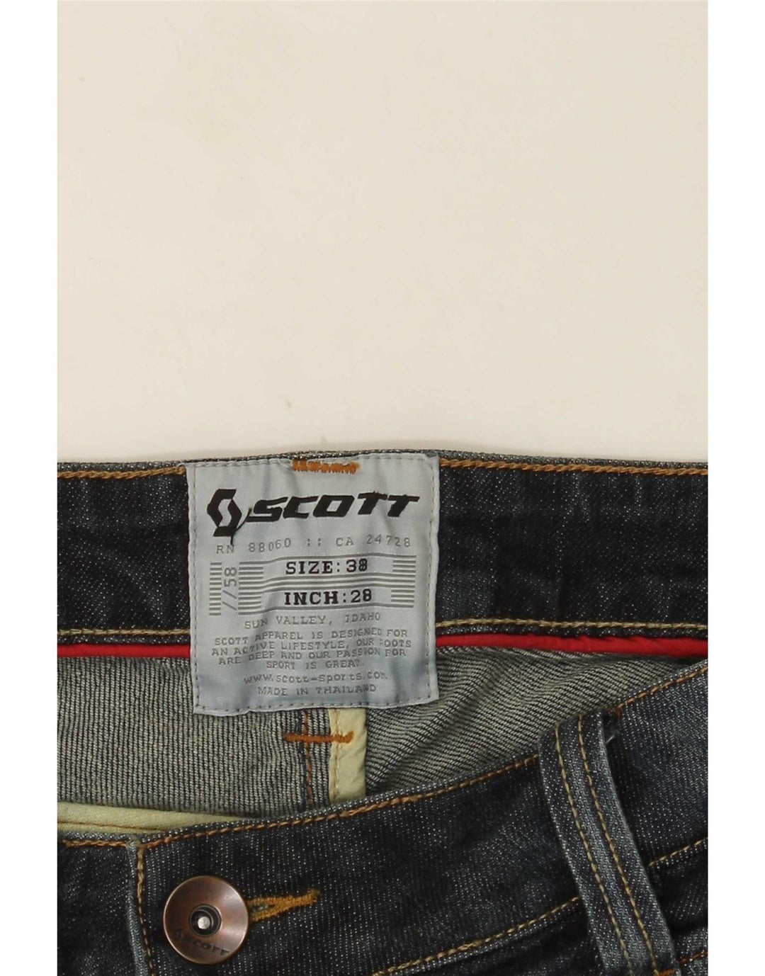 Scott Damen Straight Jeans W28 L33 Marineblau