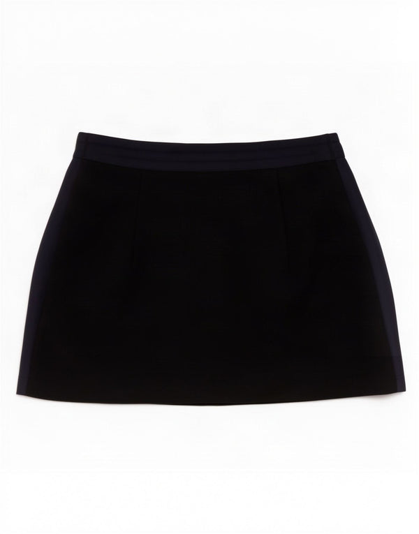 Zara Damen Minirock Medium W28 Marineblau Polyamid
