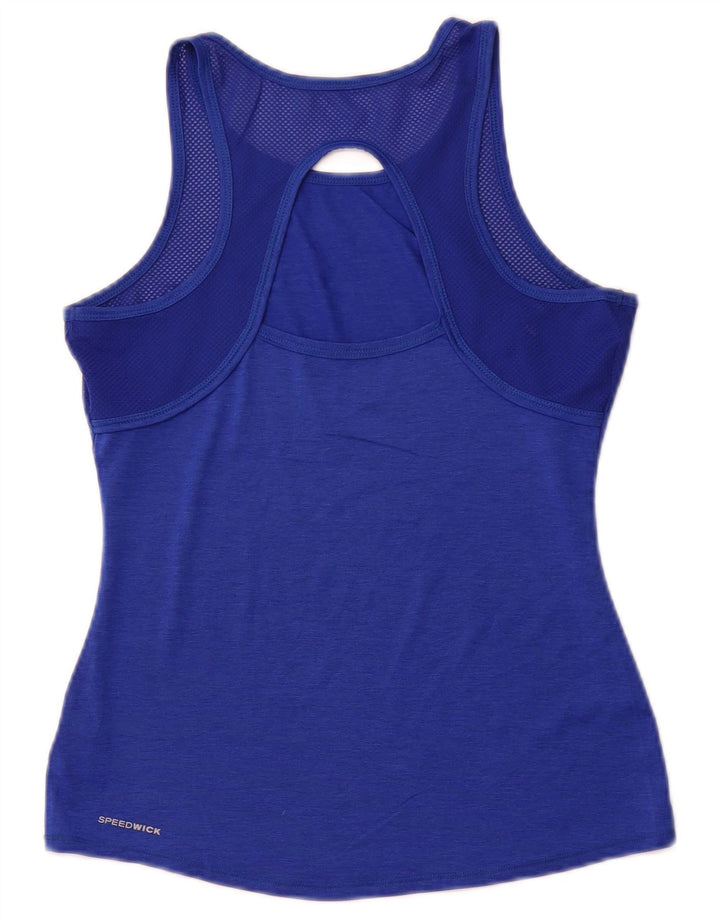 REEBOK Damen-Trägershirt, UK-Größe 8, klein, blau, Polyester, Sport