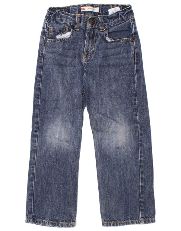 Levi's Jungen 505 Regular Fit Straight Jeans 5–6 Jahre W22 L20 Blaue Baumwolle