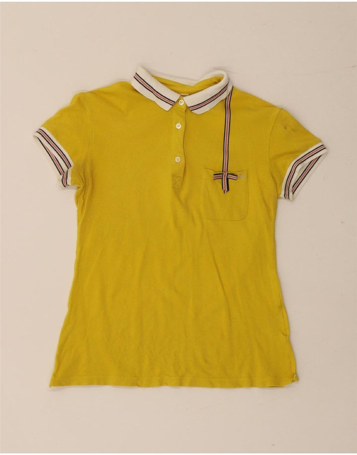Fay Damen Poloshirt UK 12 Mittelgelb