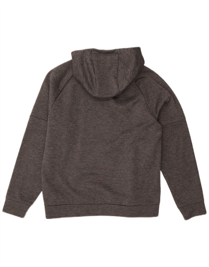 Nike Herren Therma-Fit Kapuzen-Trainingsanzug, großes grau meliertes Polyester