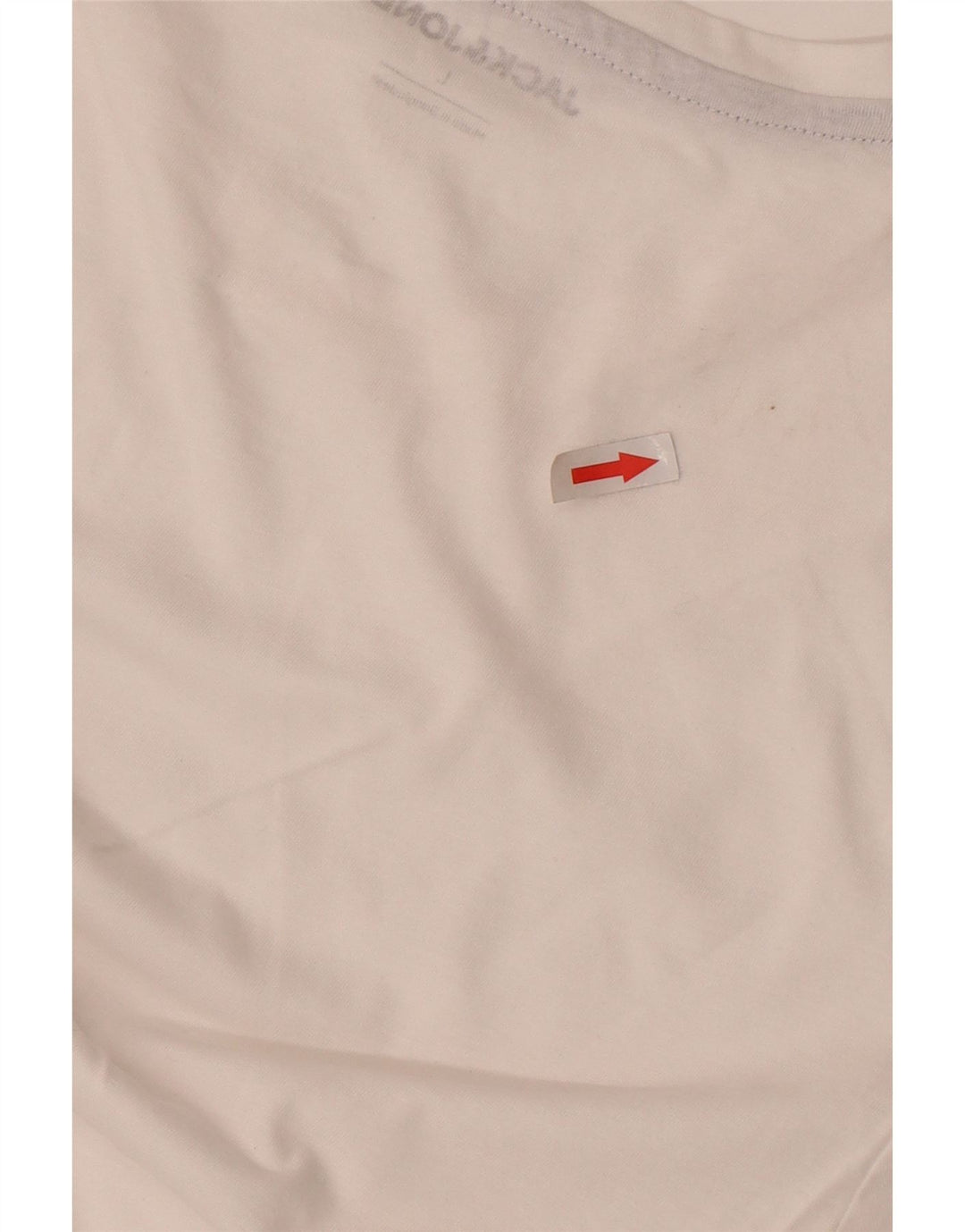 Jack & Jones Herren T-Shirt Top Large Weiß Baumwolle