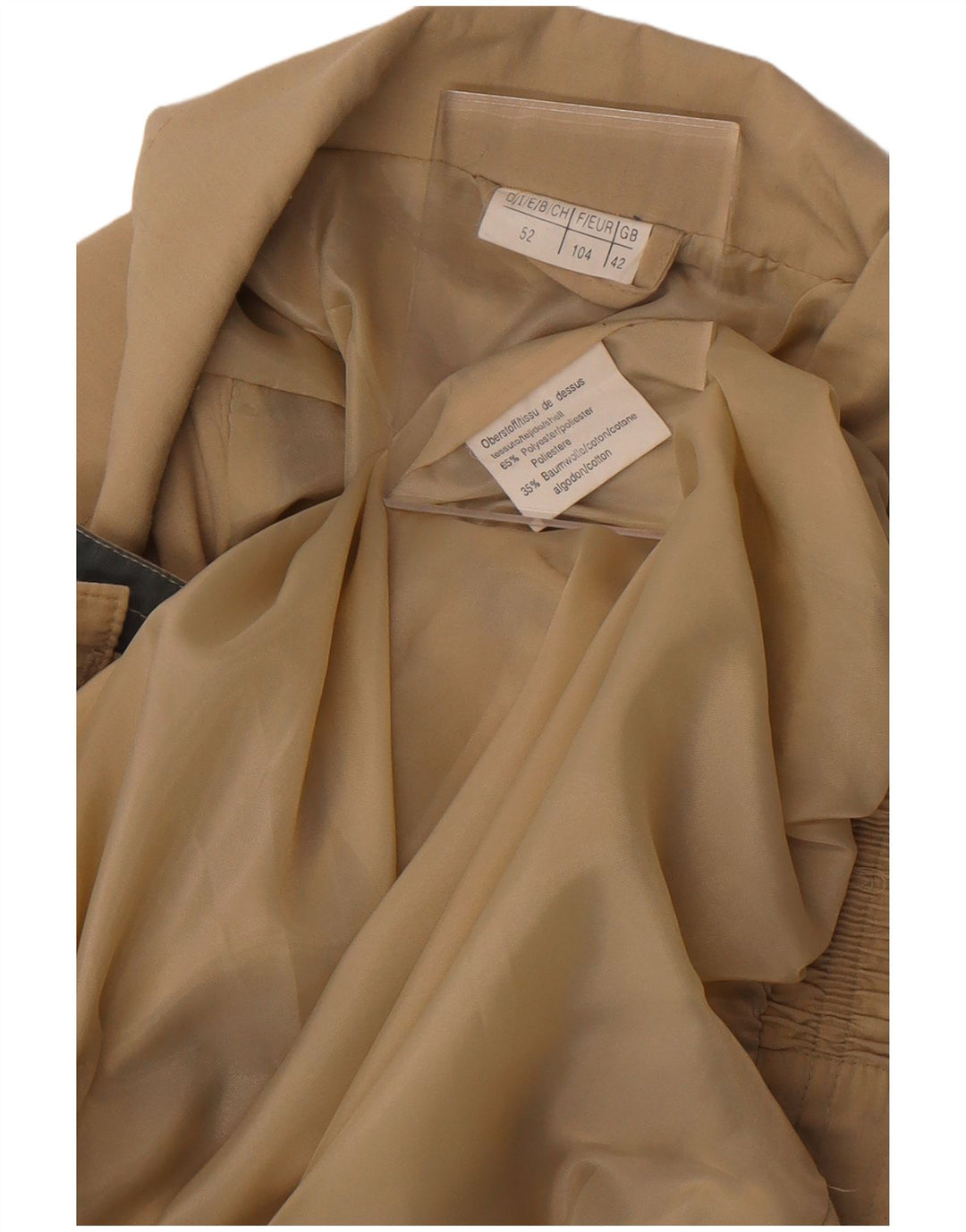 Vintage Herren Bomberjacke UK 42 XL Khaki Polyester