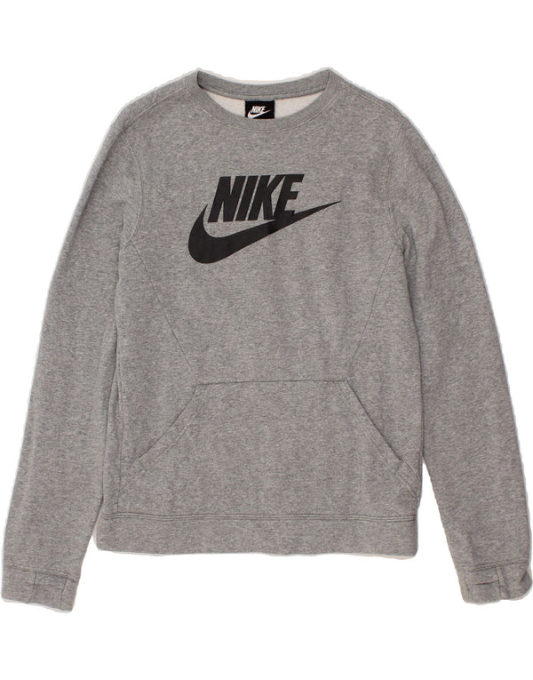 NIKE Grafik-Sweatshirt für Jungen, 13–14 Jahre, XL, graue Baumwolle