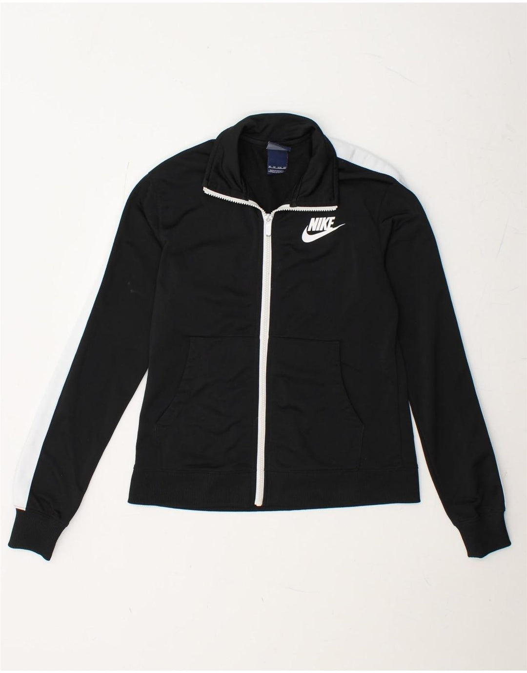 NIKE Damen-Trainingsanzugoberteil mit lockerer Passform, UK 6, XS, Schwarz, Farbblock