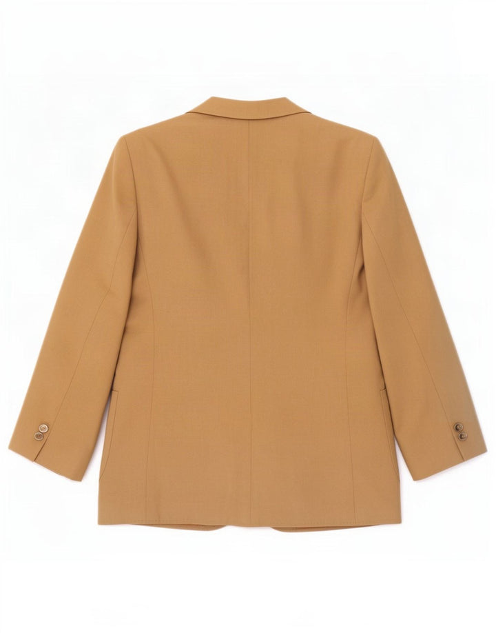 DAKS Damen-Blazerjacke mit 2 Knöpfen, UK 12, mittelbraune Wolle