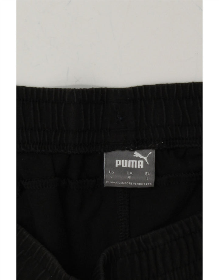 PUMA Mens Graphic Sport Shorts Large  Black Vintage Puma and Second-Hand Puma from Messina Hembry 