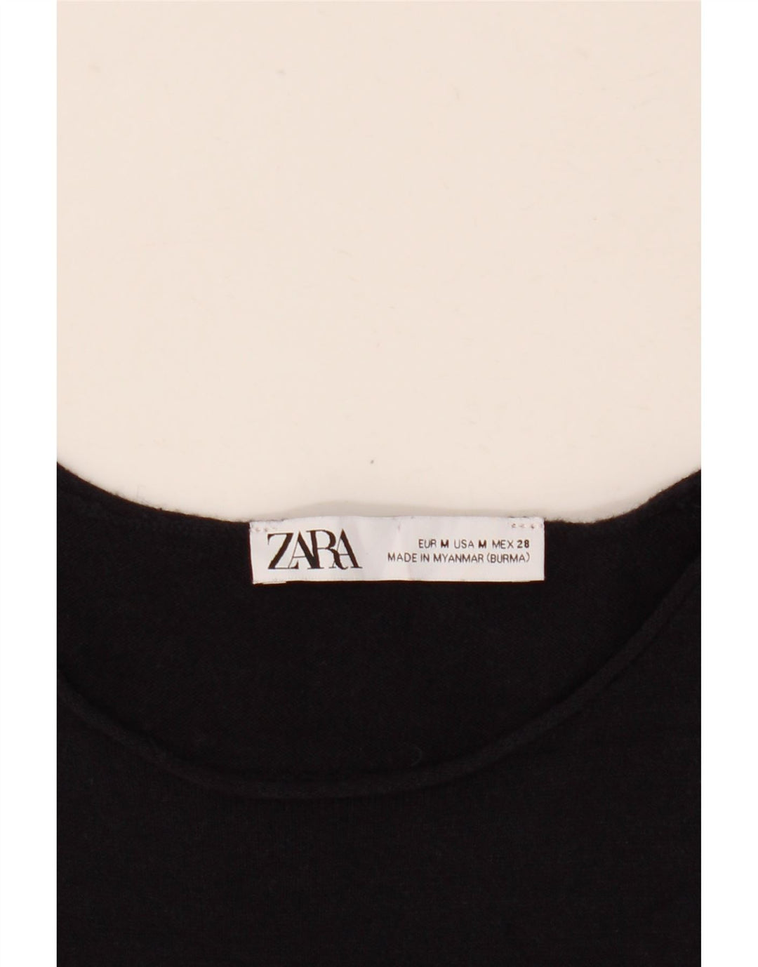 Zara Damen Langarm-Maxikleid UK 14 Medium Schwarz gestreift