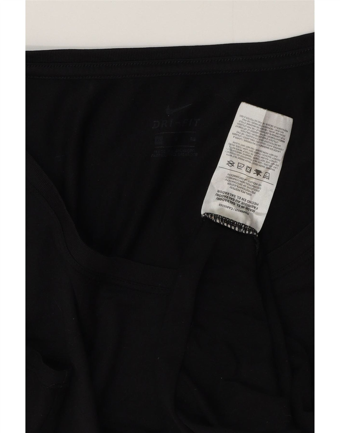 Nike Damen Dri Fit T-Shirt Top UK 18 XL Schwarz Polyester