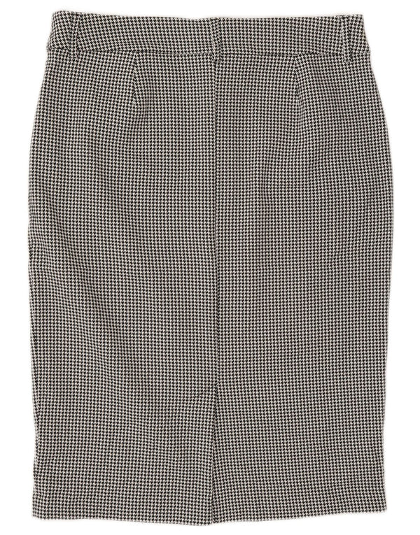 Marks & Spencer Damen Bleistiftrock UK 16 Large W32 Grauer Hahnentritt