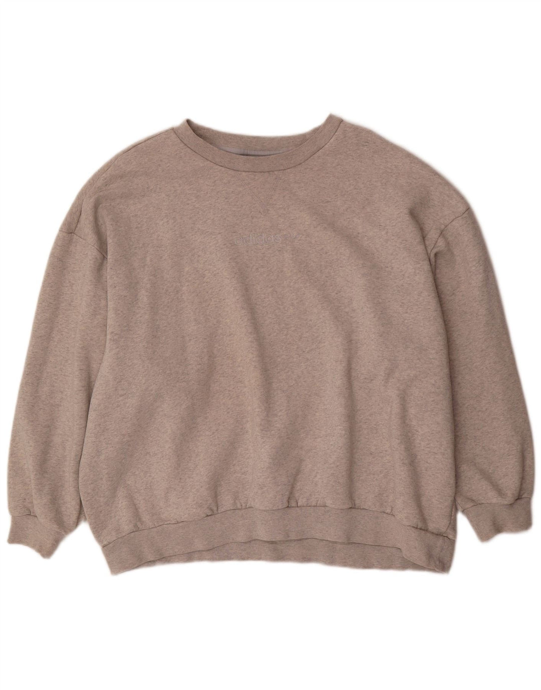 Adidas Damen-Sweatshirt in Übergröße, Gr. 10, Größe S, Grau, Baumwolle