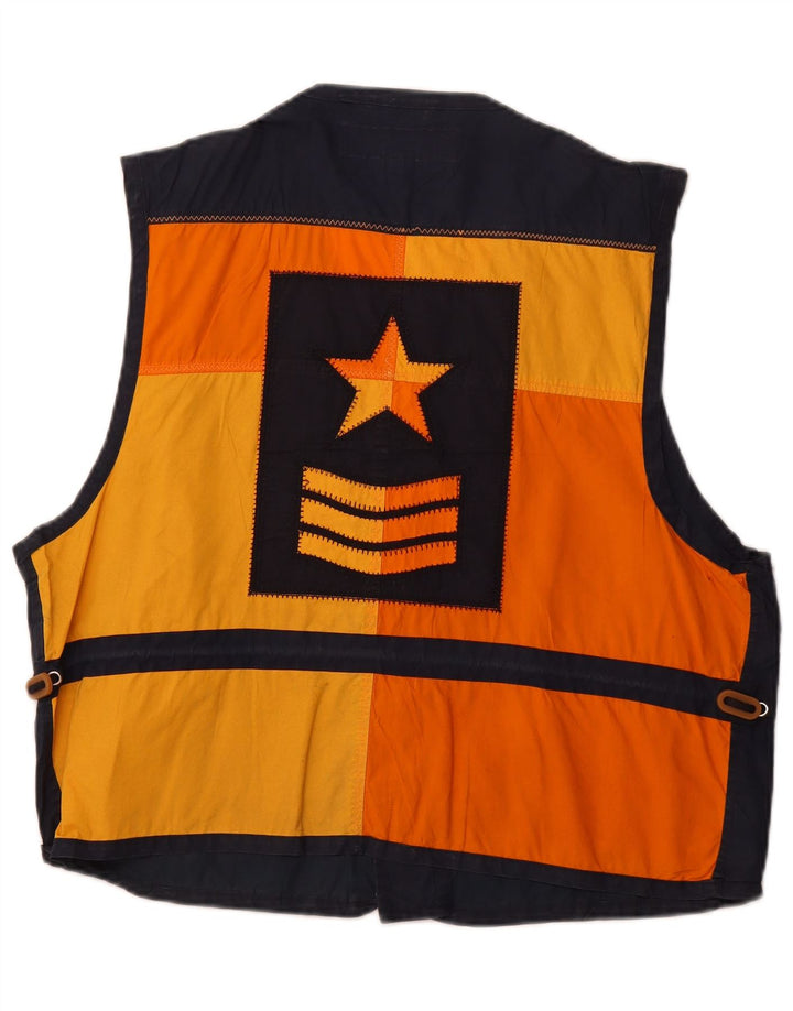 OCEAN STAR Herren Graphic Utility Gilet IT 50 Large Marineblau Farbblock