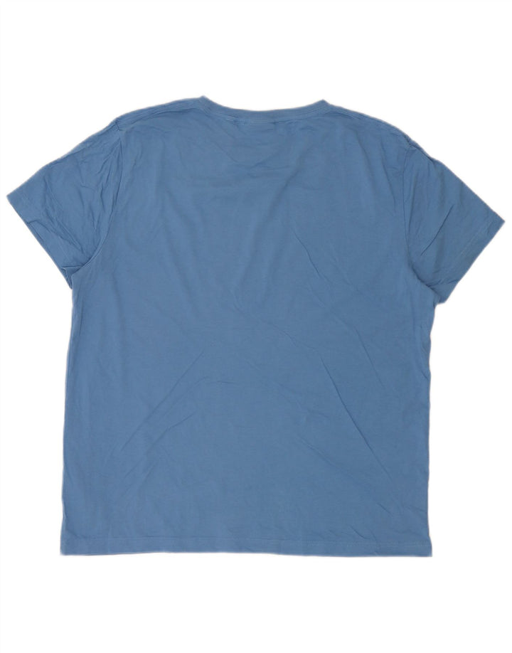 Gant Herren T-Shirt Top XL Blau Baumwolle