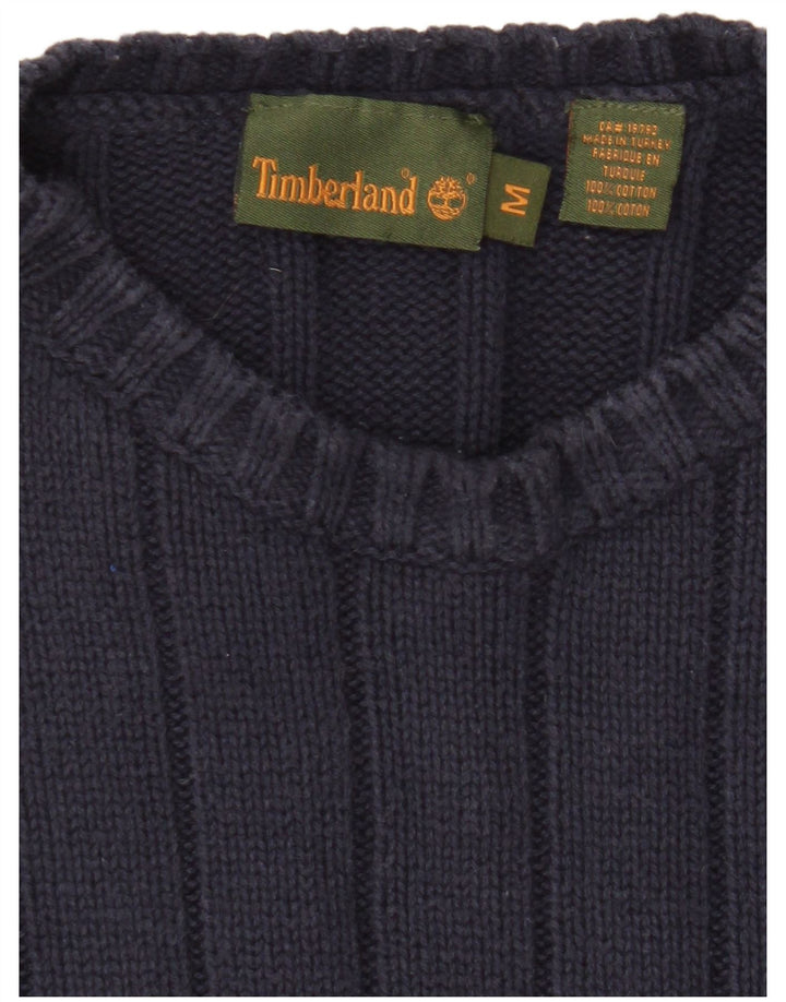 Timberland Herren-Pullover mit Rundhalsausschnitt, mittlere marineblaue Baumwolle