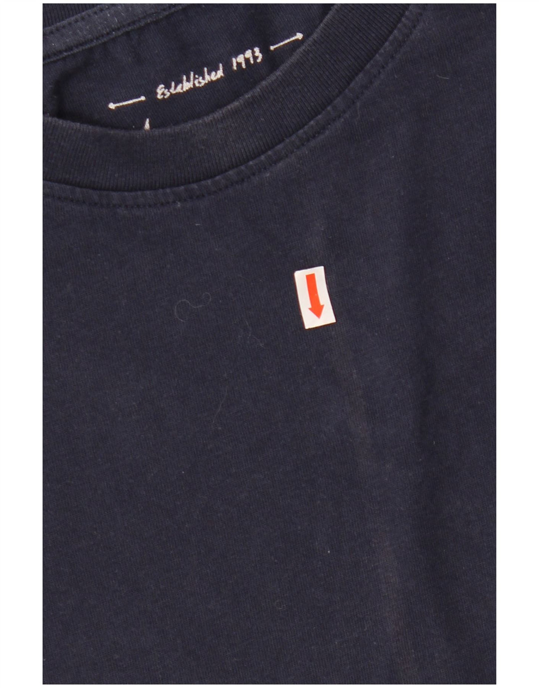 WEIRD FISH Herren Grafik T-Shirt Top 2XL Marineblau Baumwolle